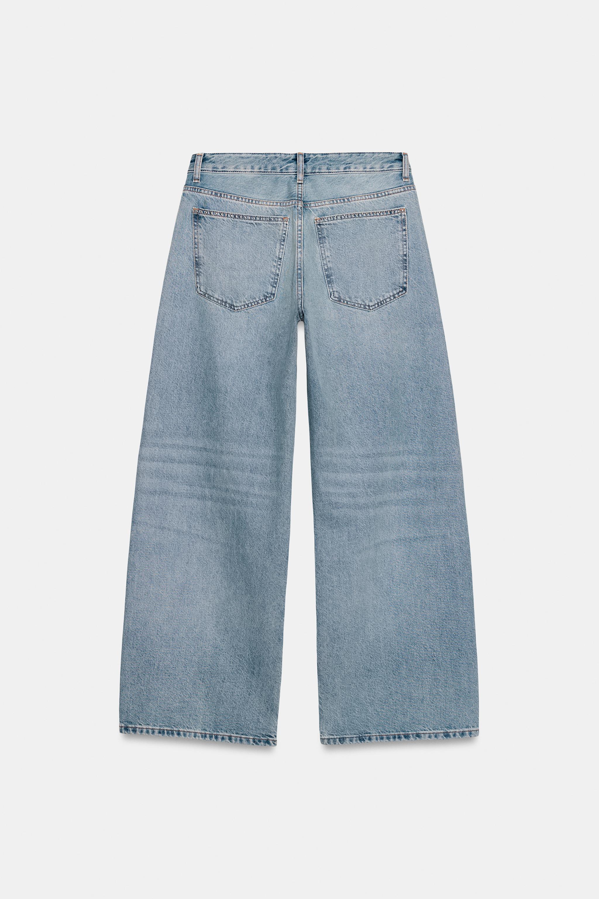 JEAN TRF EXTRA WIDE LEG CLOUS TAILLE HAUTE
